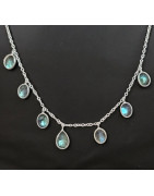 Collier Labradorite Argent 925