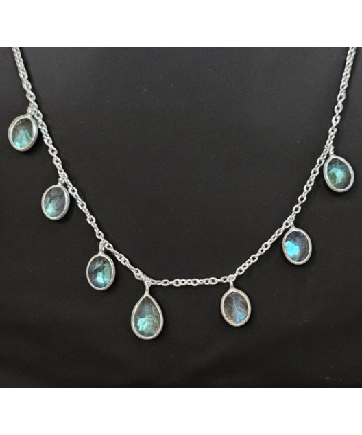 Collier Labradorite Argent 925