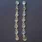 Boucles Labradorite sertie Argent 925