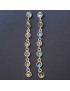 Boucles Labradorite sertie Argent 925