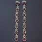 Boucles Grenat Argent 925