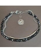 Bracelet Hématite Acier inox