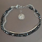 Bracelet Hématite Acier inox