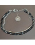 Bracelet Hématite Acier inox