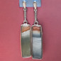 Boucles Jaspe Picasso rectangulaires Argent 925