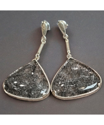 Boucles Quartz Tourmaline...