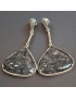 Boucles Quartz Tourmaline Argent 925