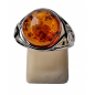 Bague Ambre baltique argent 925 Taille 56