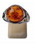 Bague Ambre baltique argent 925 Taille 56