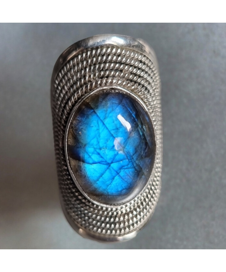 Bague Labradorite Argent 925 Taille 60