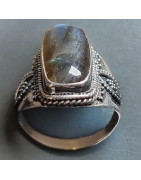 Bague Labradorite Argent 925 Taille 68