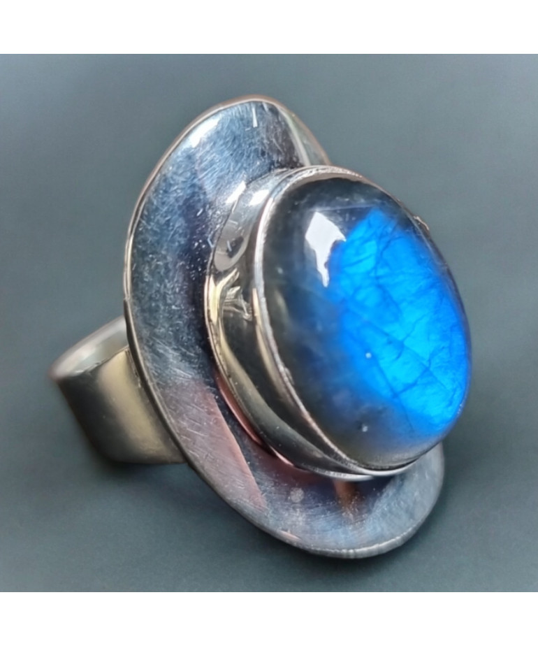 Bague Labradorite Argent 925 Taille 58
