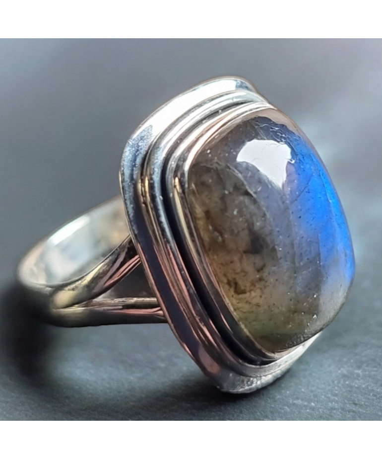 Bague Labradorite Argent 925 Taille 60