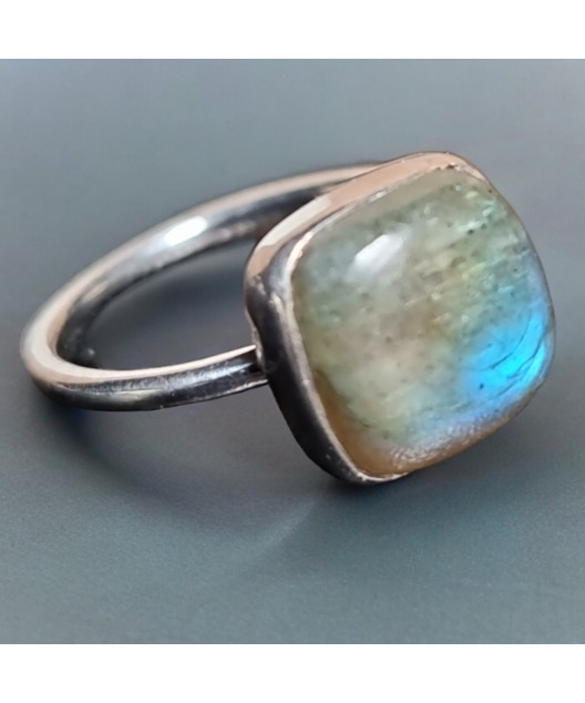 Bague Labradorite Argent 925 Taille 53