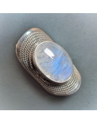Bague Pierre de lune Argent 925 Taille 60