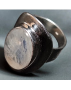 Bague Pierre de lune Argent 925 Taille 60