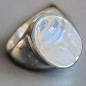 Bague Pierre de lune striée Argent 925 Taille 58