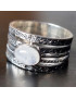 Bague Pierre de lune "Ethnique" Argent 925