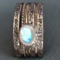Bague Pierre de lune "Ethnique" Argent 925