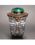 Bague Malachite "Ethnique" Argent 925 Taille 54