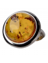 Bague Ambre baltique argent 925 Taille 56