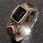 Bague Onyx noire "Ethnique" Argent 925