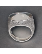 Bague Pierre de lune Argent 925 mat