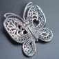 Bague Papillon Argent 925 Taille 54
