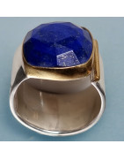 Bague Lapis-lazuli Argent 925 Taille 60+