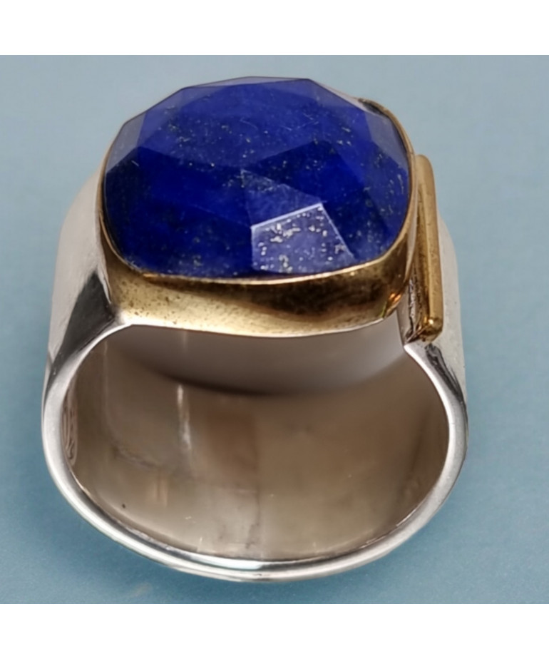 Bague Lapis-lazuli Argent 925 Taille 60+