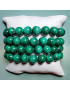 Bracelet Malachite A+ Pierres rondes 10mm