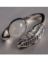 Bague Pierre de lune Feuille Argent 925 Taille 52