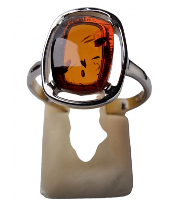 Bague Ambre baltique argent 925 Taille 54