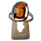 Bague Ambre baltique argent 925 Taille 54