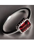 Bague Grenat Argent 925 Taille 52