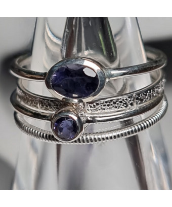 Bague et anneau multiples Tanzanite Argent 925