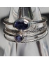 Bague et anneau multiples Tanzanite Argent 925