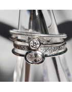 Bague et anneau multiples Zirconium Argent 925