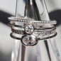 Bague et anneau multiples Zirconium Argent 925