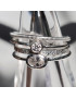 Bague et anneau multiples Zirconium Argent 925