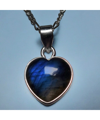 Pendentif Labradorite Cœur...