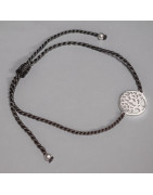 Bracelet Arbre de vie Argent 925 sur cordon réglable