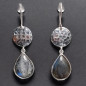 Boucles Labradorite Ethnique goutte Argent 925