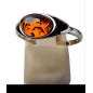 Bague Ambre baltique Argent 925 Taille 54