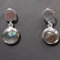 Boucles Labradorite rondes Argent 925