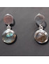 Boucles Labradorite rondes Argent 925