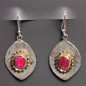 Boucles Rubis Argent 925