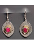 Boucles Rubis Argent 925