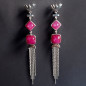 Boucles Rubis Argent 925