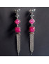 Boucles Rubis Argent 925